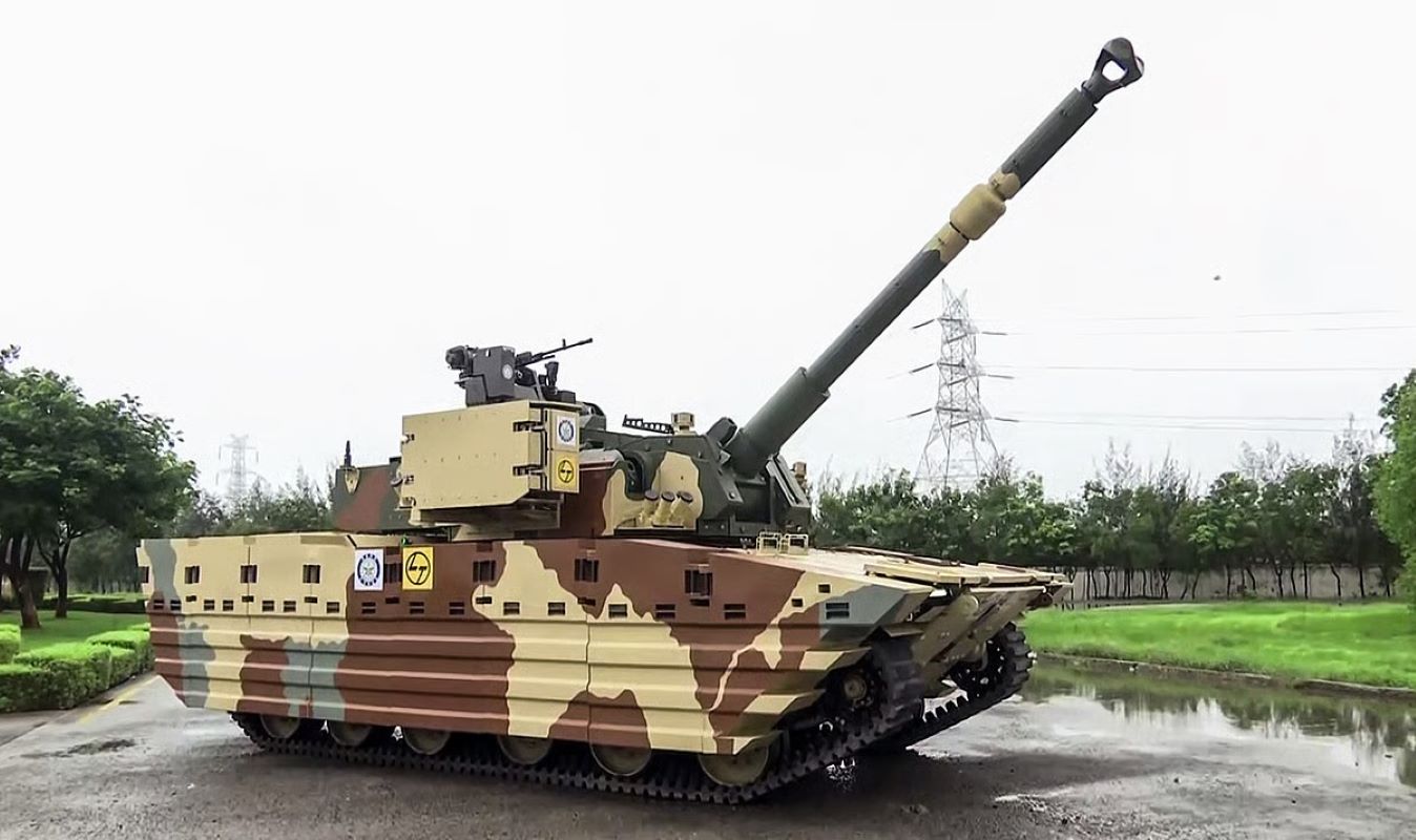 India showcased the indigenous Zorawar light tank and TEJASTRA system at Larsen & Toubro’s Hazira facility in Gujarat in June 2026